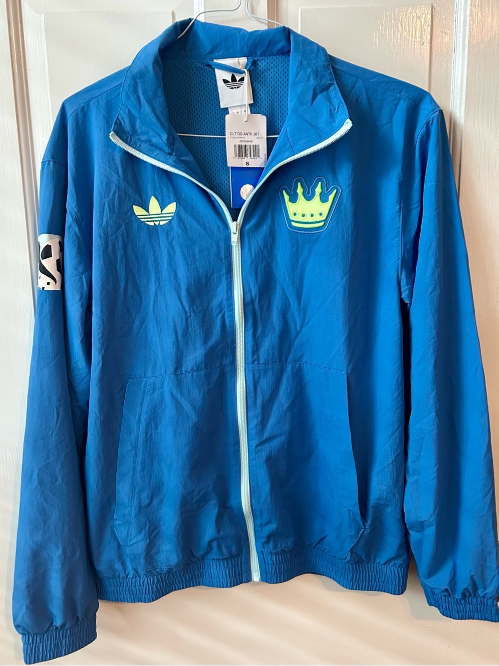 Adidas Originals Blue Charlotte FC 2025 Archive Collection Anthem Full-Zip Small